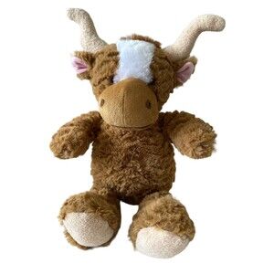 The RGU Group 9" Longhorn Cow Plush By Plushology EUC